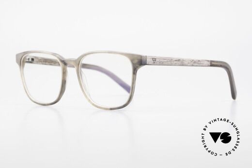 Kerbholz Ludwig Holzbrille Herren Blackwood, ungetragenes Exemplar, mit flexiblen Federscharnieren, Passend für Herren