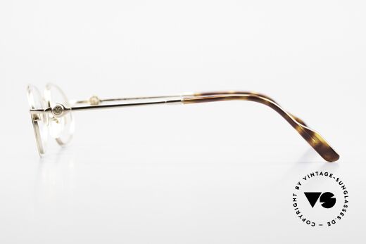 Aston Martin AM34 Ovale James Bond Brille 007, ein kostbares 90er Unikat in fühlbarer Spitzenqualität, Passend für Herren