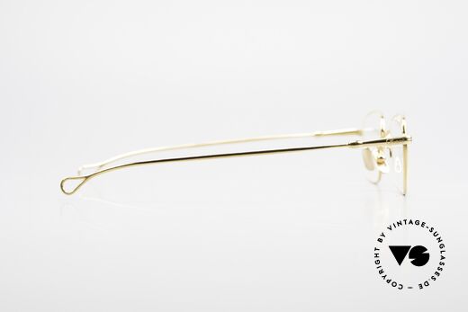 Lunor V 109 XL Herrenbrille Vergoldet, natürlich ungetragen und mit den Titan-Nasenpads, Passend für Herren