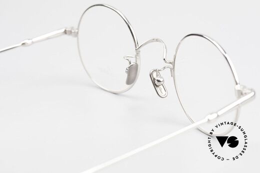 Lunor V 110 Vintage Brille Rund Platinum, Größe: medium, Passend für Herren und Damen