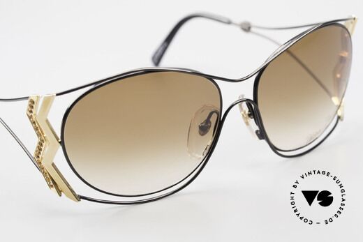 Paloma Picasso 3707 Strass Damensonnenbrille 90er, KEINE retro Sonnenbrille; ein vintage 90er Original, Passend für Damen