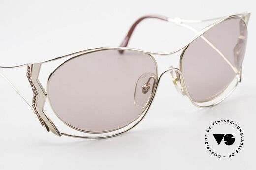 Paloma Picasso 3707 90er Sonnenbrille Mit Strass, KEINE retro Sonnenbrille; ein vintage 90er Original, Passend für Damen
