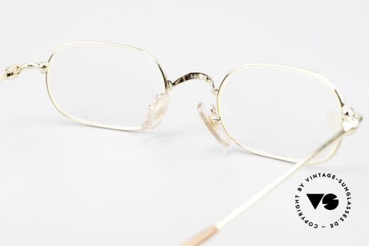Cartier Orfy - M 90er Luxusbrille Eckig Unisex, KEIN RETRO, sondern ein kostbares altes ORIGINAL!, Passend für Herren und Damen