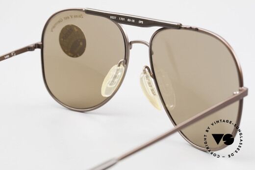 Zeiss 9337 Zurück in die Zukunft Brille, die Metallfassung könnte auch optisch verglast werden, Passend für Herren