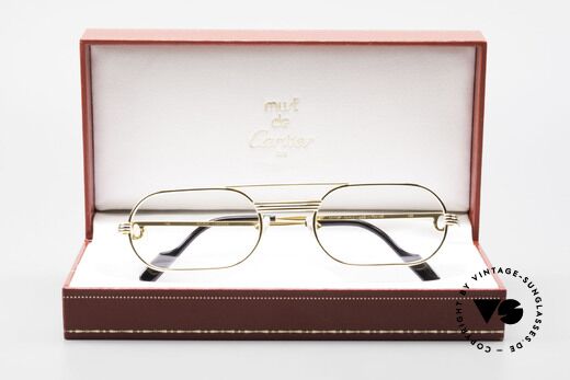 Cartier MUST LC Rose - S Limitierte Rosé Gold Brille, Größe: medium, Passend für Herren und Damen