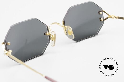Cartier Rimless Octag Achteckige Sonnenbrille Small, Customized = ein Einzelstück von unserem Optiker!, Passend für Herren und Damen