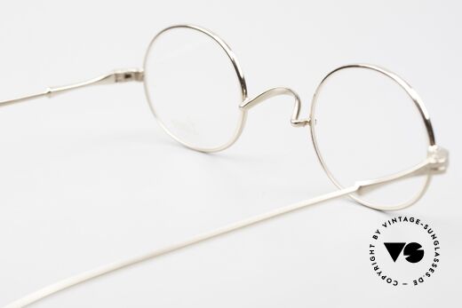 Lunor II 10 Ovale Brille Vergoldet GP, Größe: small, Passend für Herren und Damen