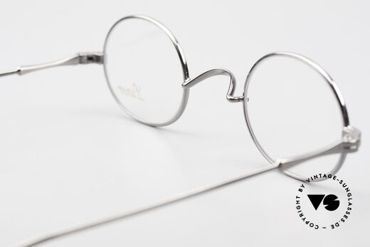 Lunor II 10 Ovale Metallbrille Antik Silber, Größe: small, Passend für Herren und Damen
