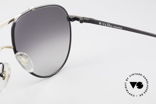 Christian Dior 2248 80s Aviator Large Sonnenbrille, Sonnengläser in grau-Verlauf mit 100% UV Protection, Passend für Herren