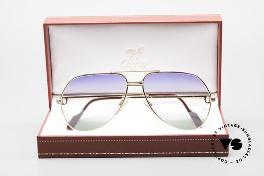 Cartier Vendome LC - L Rare Luxus Sonnenbrille 80er, KEINE Retrobrille, sondern ein altes vintage ORIGINAL, Passend für Herren