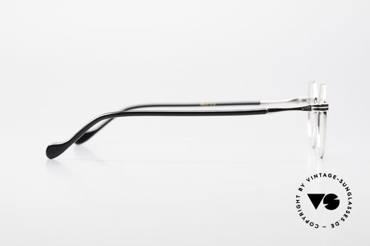 Lunor II A 18 Eckige Panto Brille Platin, Größe: small, Passend für Herren und Damen