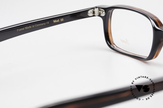 Lunor A55 Eckige Lunor Brille Acetat, Rahmen kann beliebig verglast werden (optisch/Sonne), Passend für Herren und Damen