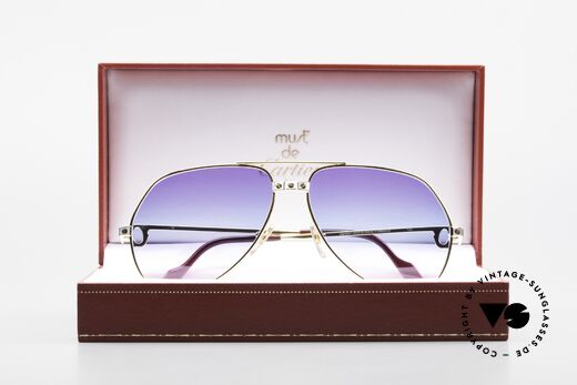 Cartier Vendome Santos - M Unikat Sammler Sonnenbrille, KEINE Retrobrille, sondern ein altes vintage ORIGINAL, Passend für Herren und Damen Cartier Vendome Santos - M Unikat Sammler Sonnenbrille, KEINE Retrobrille, sondern ein altes vintage ORIGINAL, Passend für Herren und Damen