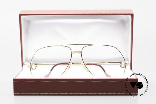 Cartier Grand Pavage Diamanten Brille 18kt Echtgold, Größe: large, Passend für Herren