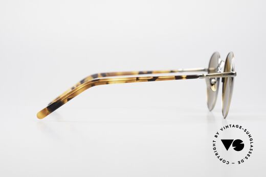 Lunor VA 111 Panto Sonnenbrille Polarized, die Metallfassung kann auch optisch verglast werden, Passend für Herren