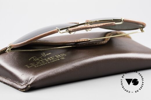 Ray Ban Outdoorsman II USA Leder Sonnenbrille 80er, Größe: large, Passend für Herren Ray Ban Outdoorsman II USA Leder Sonnenbrille 80er, Größe: large, Passend für Herren