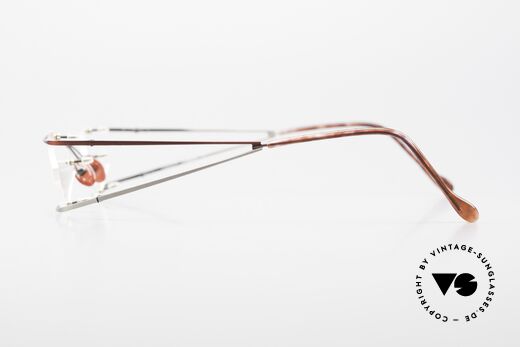 Locco Stars A Außergewöhnliche 90er Brille, die Demogläser sollten durch optische ersetzt werden, Passend für Herren und Damen
