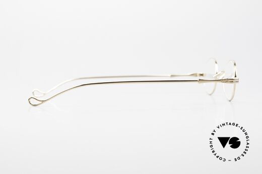 Lunor II 04 Ovale XS Brille Gold Plated, zeitlose, circa 25 Jahre alte Fassung; Unisex-Modell, Passend für Herren und Damen