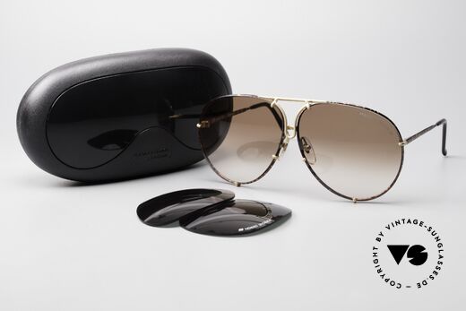 Porsche 5623 Alte 80er Brille Wechselgläser, KEINE RETRObrille, sondern eine 35 Jahre alte Brille, Passend für Herren und Damen