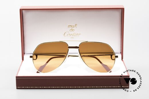 Cartier Vendome Laque - S Rare 80er Luxus Sonnenbrille, KEINE Retrobrille, sondern ein altes vintage ORIGINAL, Passend für Herren und Damen Cartier Vendome Laque - S Rare 80er Luxus Sonnenbrille, KEINE Retrobrille, sondern ein altes vintage ORIGINAL, Passend für Herren und Damen