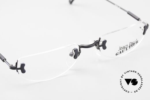Jean Paul Gaultier 55-0174 Randlose 90er Designerbrille, Demos können beliebig ersetzt werden (optisch/Sonne), Passend für Herren und Damen