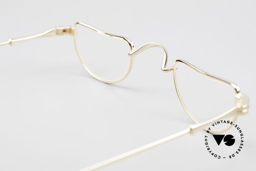 Lunor II 07 Unisex Lesebrille Vergoldet, Größe: extra small, Passend für Herren und Damen