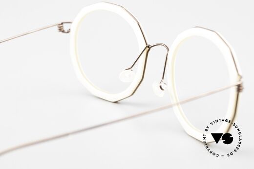 Lindberg Mette Air Titan Rim Damenbrille Geometrisch Titan, Fassung kann beliebig (optisch / Sonne) verglast werden, Passend für Damen