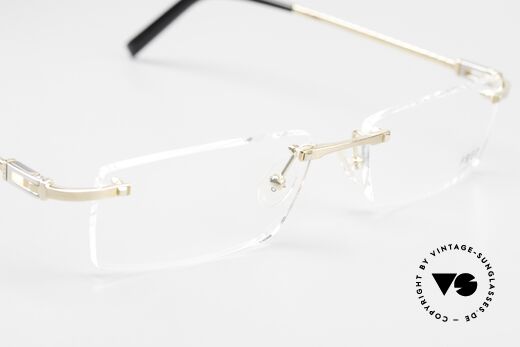 Fred Samoa Randlose Luxusbrille Segler, die DEMO Gläser sollten durch optische ersetzt werden, Passend für Herren