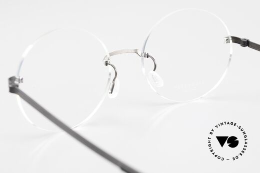 Lindberg 2293 Strip Titan Rund Ovale Titanbrille Randlos, ungetragenes Modell mit einem original LINDBERG Etui, Passend für Herren und Damen