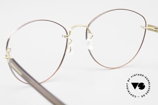 Lindberg 2303 Strip Titan Randlose Damenbrille Titanium, minimalistisch = ohne Schrauben, Nieten oder Lötungen!, Passend für Damen