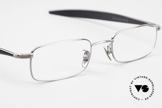 Lunor Cigar 533 AS Rare Brille Eckig Antik Silber, Lunor DEMOgläser sollten entsprechend ersetzt werden, Passend für Herren und Damen