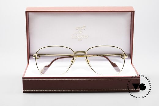 Cartier Courcelles 90er Luxus Vintagebrille Large, Größe: large, Passend für Herren