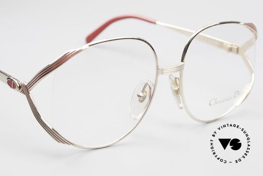 Christian Dior 2387 Damen Vintage Brille Rarität, die Metallfassung kann beliebig verglast werden, Passend für Damen