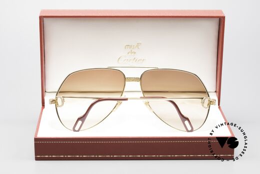 Cartier Grand Pavage Juwelen Sonnenbrille 18kt Gold, Größe: large, Passend für Herren