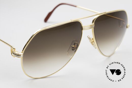 Cartier Vendome LC - L Rare 80er Luxus Sonnenbrille, mit neuen Sonnengläsern in braun-Verlauf; 100% UV prot., Passend für Herren