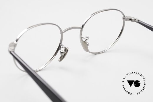 Lunor Cigar 531 AS Antik Silber Brille Rund Panto, Metall-Fassung ist beliebig (optisch / Sonne) verglasbar, Passend für Herren und Damen
