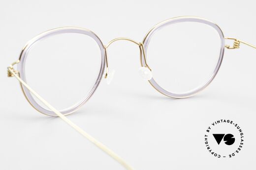 Lindberg Jackie 42 Air Titan Rim Damenbrille Panto Stil Small, Fassung kann beliebig (optisch / Sonne) verglast werden, Passend für Damen