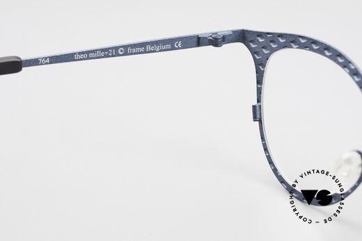 Theo Belgium Mille 21 Designer Damenbrille Rundlich, 140mm breit = eher eine LARGE Größe für Damen, Passend für Damen