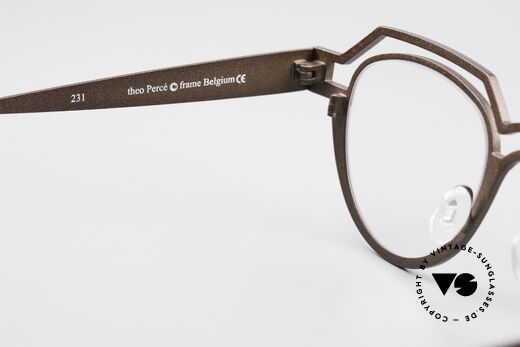Theo Belgium Percé Panto Designerbrille Titanium, das Modell kann natürlich beliebig verglast werden, Passend für Herren und Damen