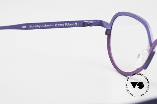 Theo Belgium Magic Mountain Panto Damenbrille Titanium, das Modell kann natürlich beliebig verglast werden, Passend für Damen