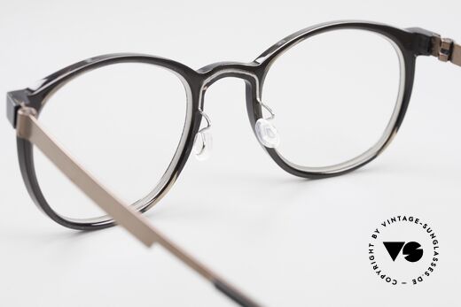 Lindberg 1032 Acetanium Unisex Designer Brille Panto, ungetragenes Designerstück mit original Lindberg Etui, Passend für Herren und Damen