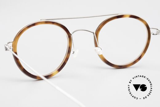 Lindberg Teitur 46 Air Titan Rim Pantobrille Mit Oberbalken, die orig. Lindberg Demogläser sind beliebig austauschbar, Passend für Herren und Damen