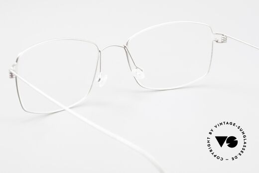 Lindberg Casper Air Titan Rim Titanium Brille Unisex Eckig, eleganter Rahmen ohne Schrauben, Nieten oder Lötungen, Passend für Herren und Damen
