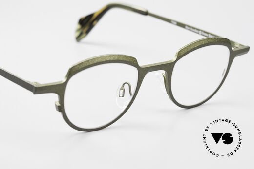 Theo Belgium Asscher Panto Designerbrille Titanium, das Modell kann natürlich beliebig verglast werden, Passend für Herren und Damen