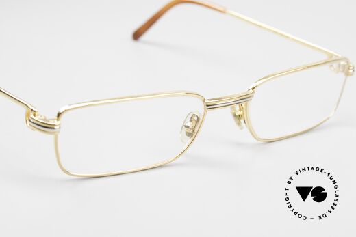 Cartier Square Reading Lesebrille Customized Edition, ein wahres individuelle Luxus-Unikat; 22 karat vergoldet, Passend für Herren und Damen