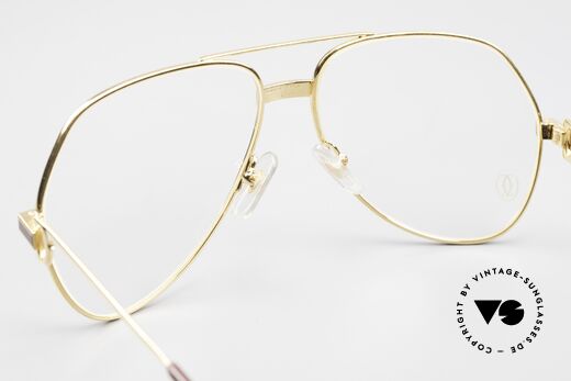 Cartier Vendome Laque - M Original 80er Luxusbrille Aviator, KEINE Retrobrille, sondern ein altes vintage ORIGINAL, Passend für Herren und Damen