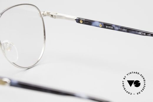 S.T. Dupont D030 Luxus Panto Brille Herren 90er, KEINE Retrobrille; ein kostbares 90er Jahre ORIGINAL, Passend für Herren