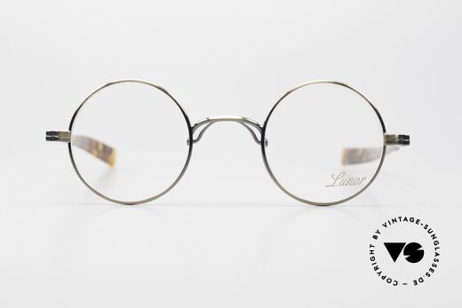 Lunor Swing A 31 Round Vintage Brille In Antik Gold AG, rares, altes, unbenutztes Original in ANTIK GOLD (AG), Passend für Herren und Damen