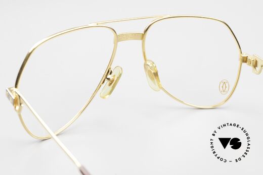 Cartier Vendome Santos - S 80er James Bond Vintage Brille, ungetragen mit original Verpackung (ein Sammlerstück), Passend für Herren und Damen