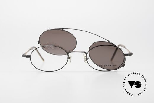 Koh Sakai KS9701 Kleine Titan Fassung mit Clip, ungetragen (wie alle unsere alten 90er vintage Brillen), Passend für Herren und Damen